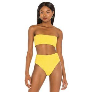 Baobab Galo Top Popcorn Yellow Bikini Swim Resort Revolve  S NWT $85